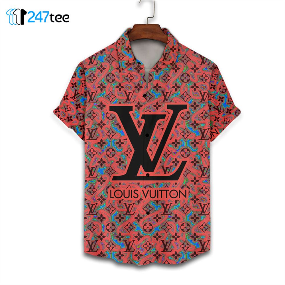 Louis Vuitton Louis Vuitton Red printed Hawaii Shirt
