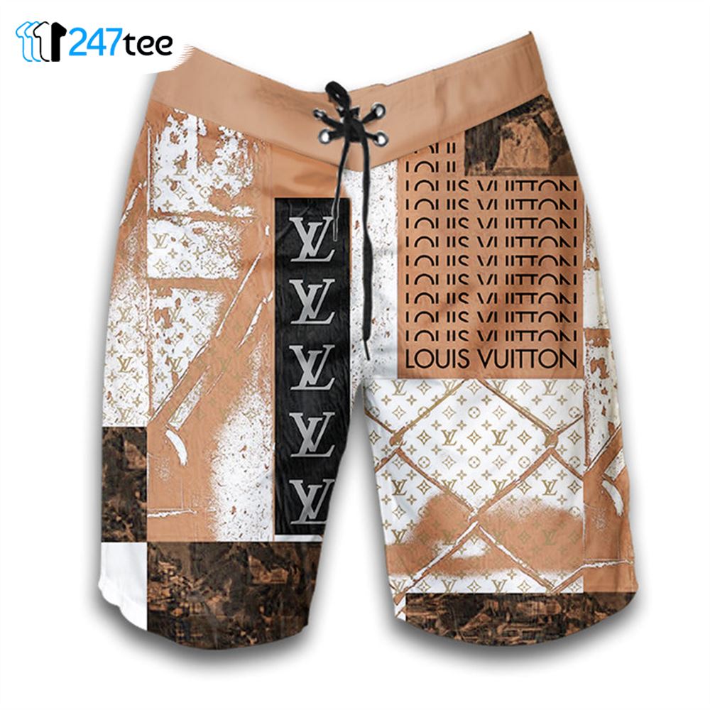 Louis Vuitton Design Fashion 2022 Combo Hawaiian Shirt Beach Shorts And  Flip Flop