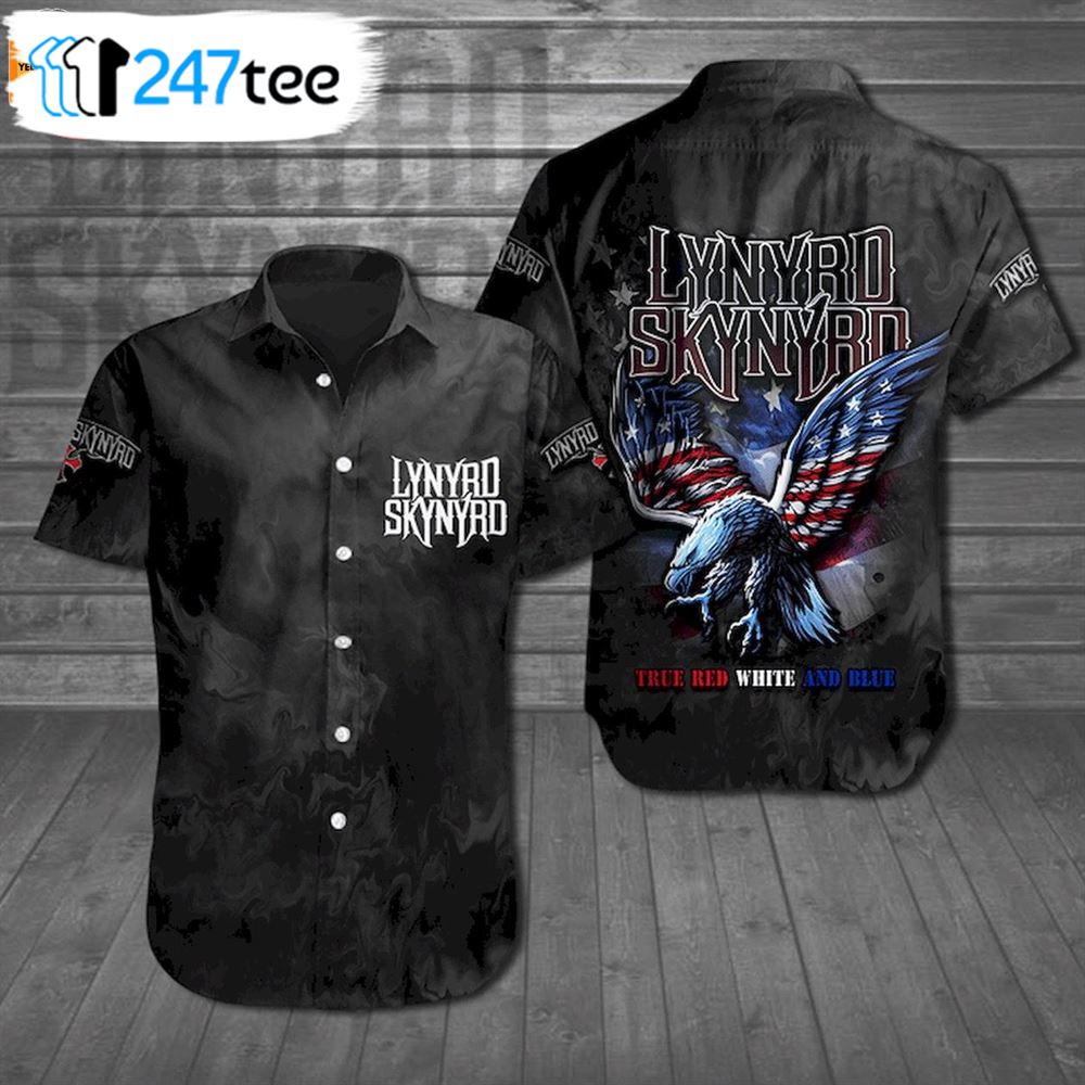 Lynyrd Skynyrd True Red White And Blue Hawaii Shirt