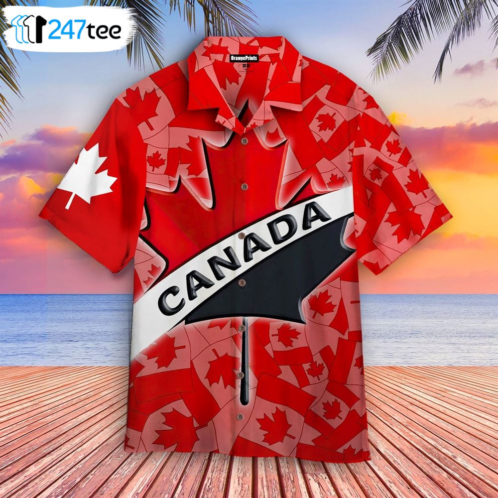 Canada Maple Leaf Spider Aloha Hawaiian Shirt