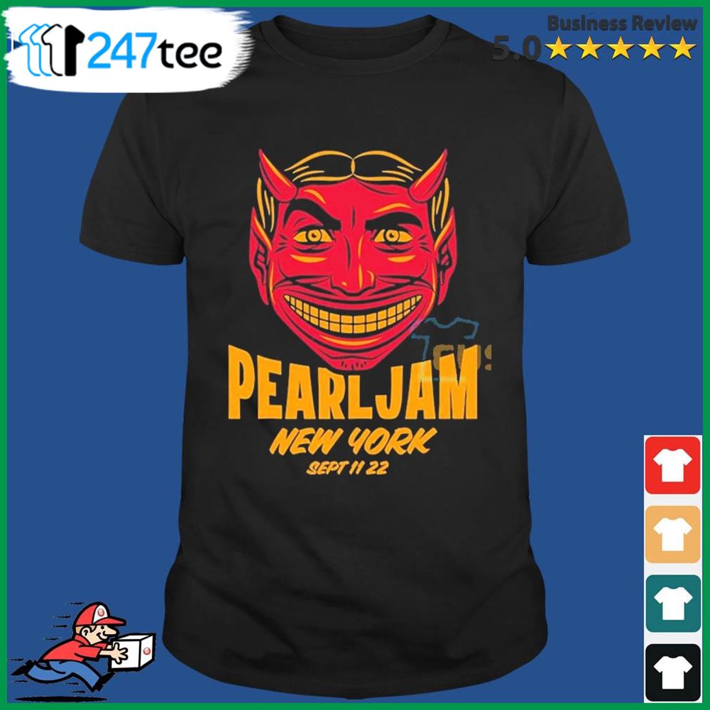 Pearl Jam New York City Sept 11 2022 Madison Square Garden Show Shirt