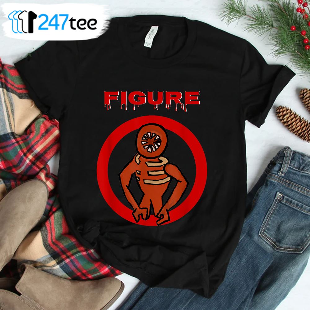 2022 Black Monster Horror Game Doors Figure Shirt