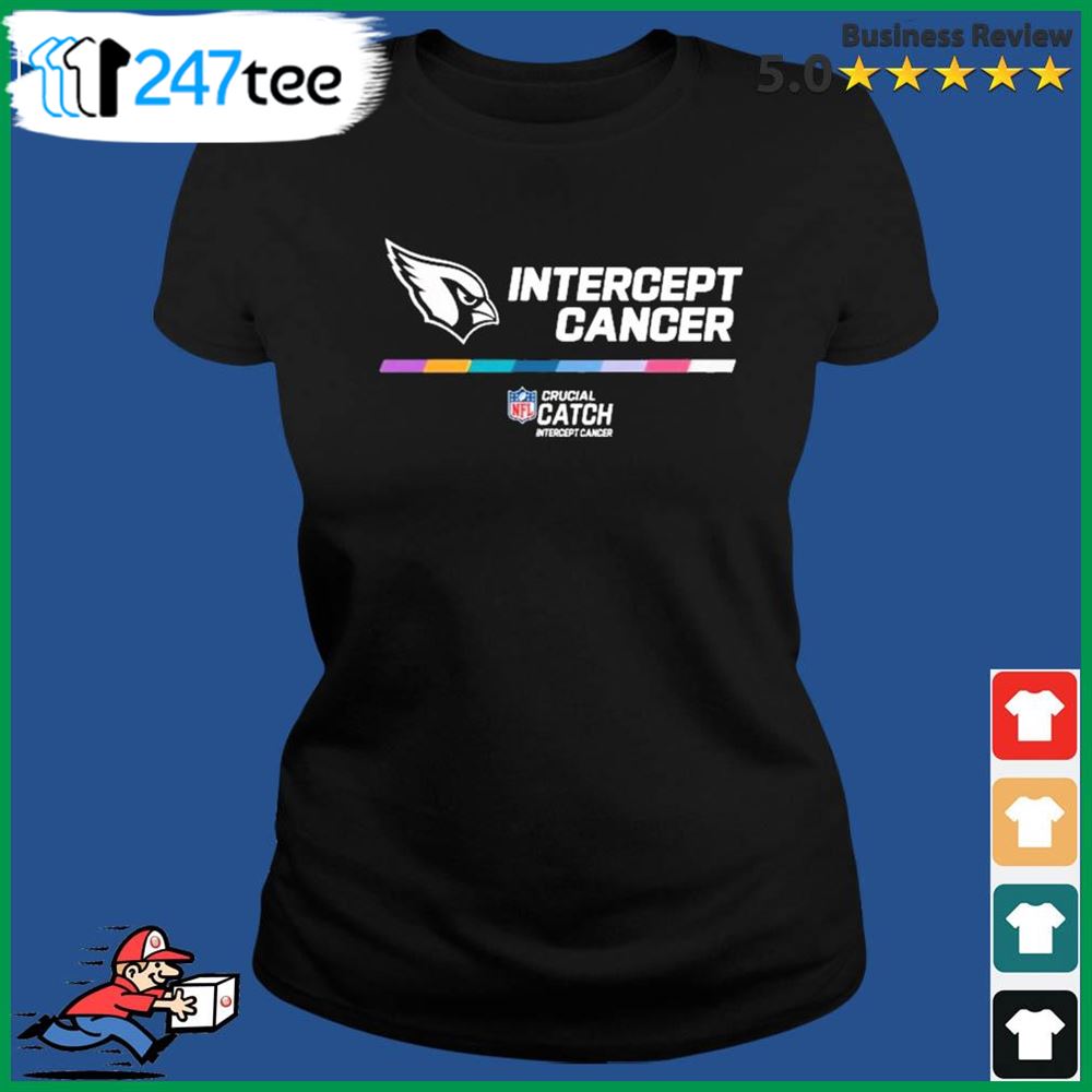 NFL Arizona Cardinals Crucial Catch Intercept Cancer T-Shirt