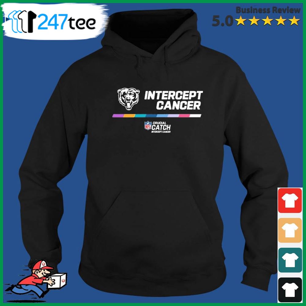 Chicago Bears 2022 NFL Crucial Catch Intercept Cancer Pullover Hoodie Unisex