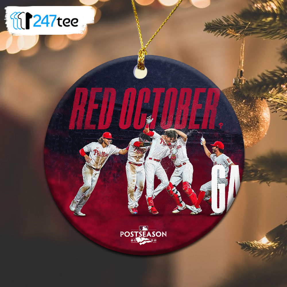 Philadelphia Phillies 2022 Postseason Red October Rise Christmas