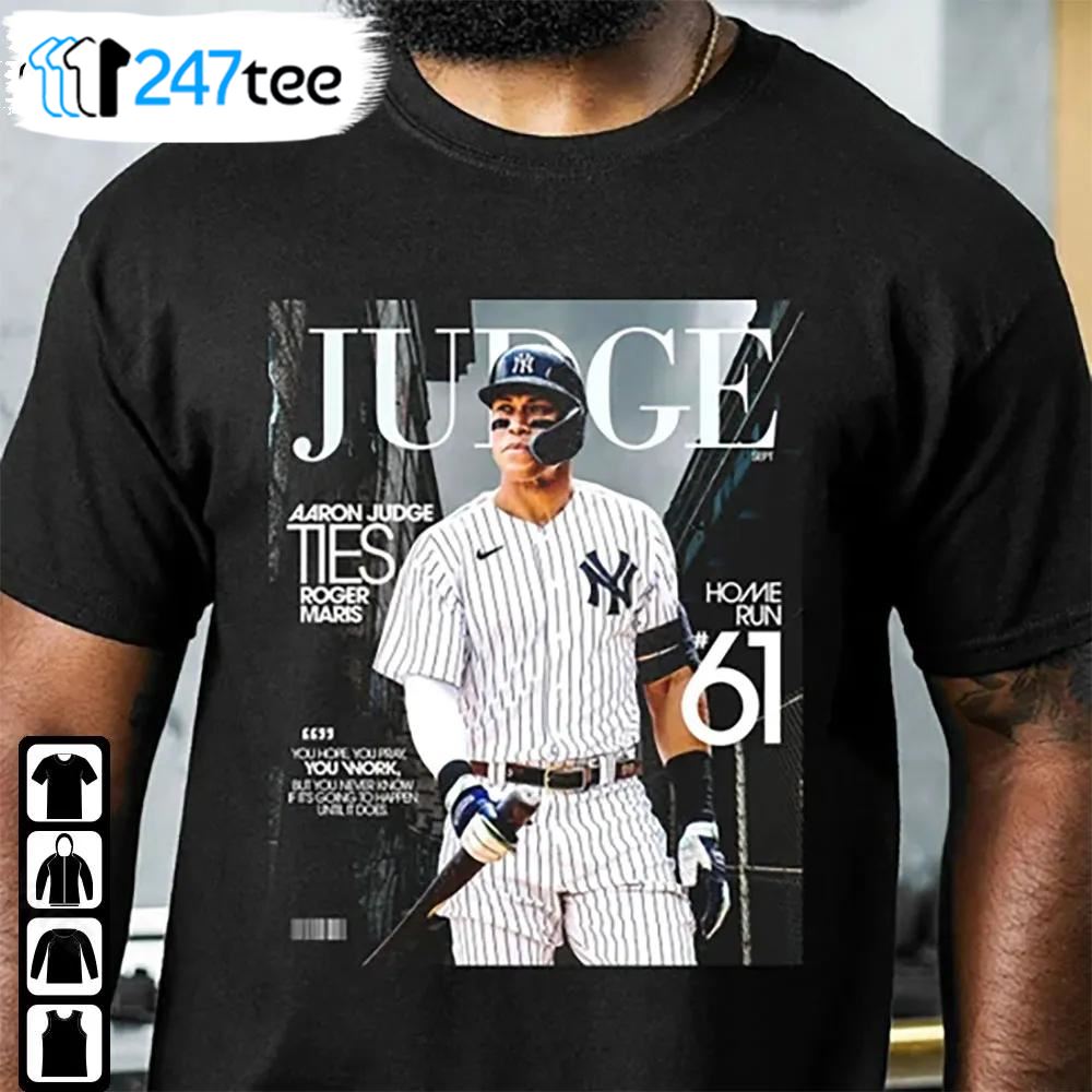 Aaron Judge 61 Home Runs Shirt All Rise For Aaron Judge Baseball Fan Gift