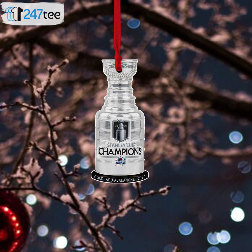 Hallmark Ornament, NHL Colorado Avalanche 2022 Stanley Cup Champions Hockey Ornament, Hallmark Keepsake Ornament