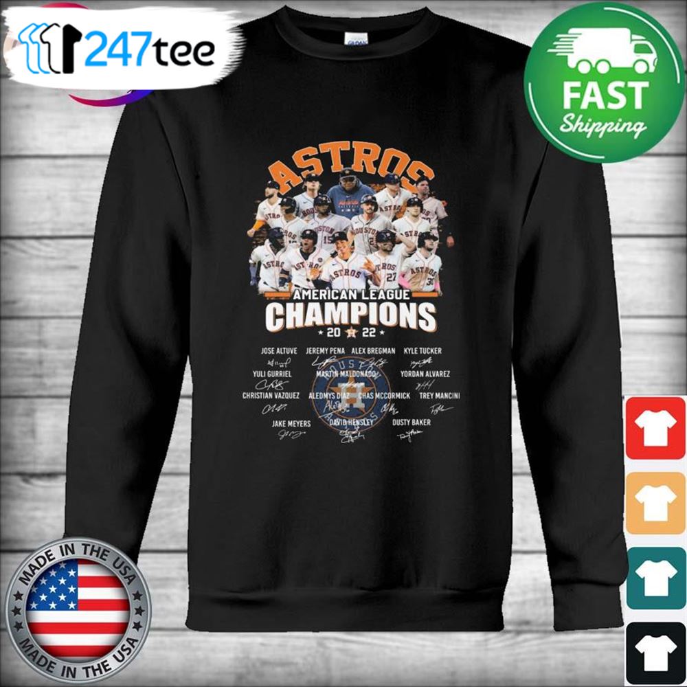 Houston Astros Team 2022 American League Champions Signatures New