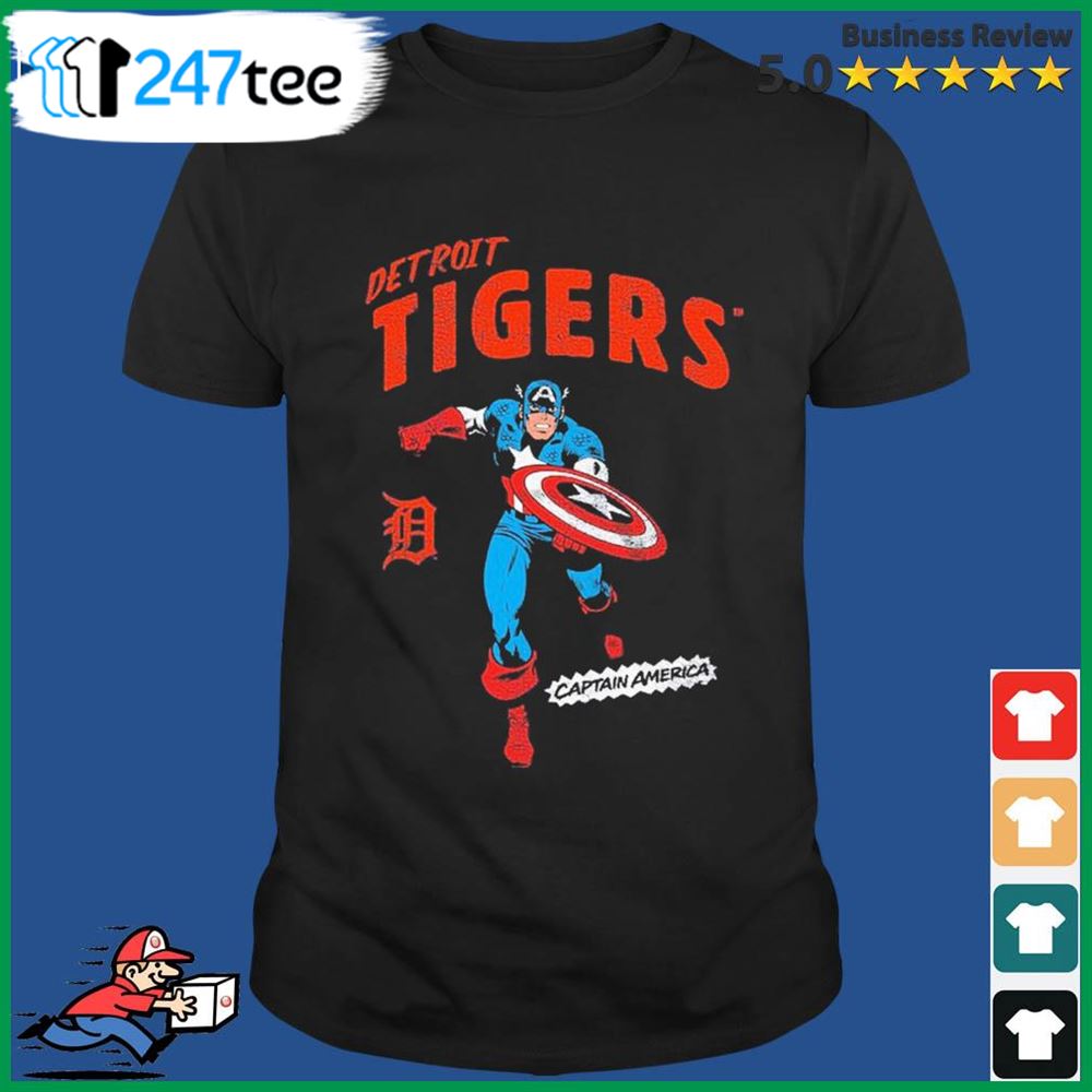 Marvel Captain America Detroit Tigers Shirt