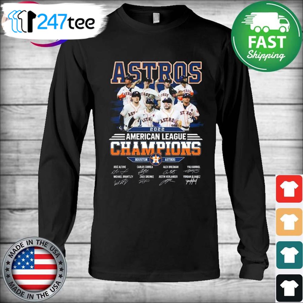 Mlb Houston Astros Team 2022 American League Champions Signatures