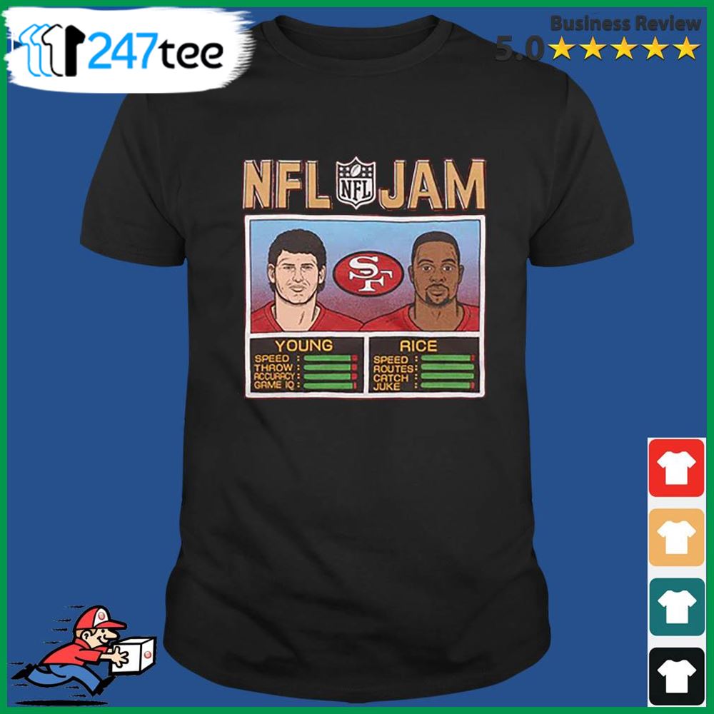 Nfl Jam 49ers Young And Rice 2022 Shirt