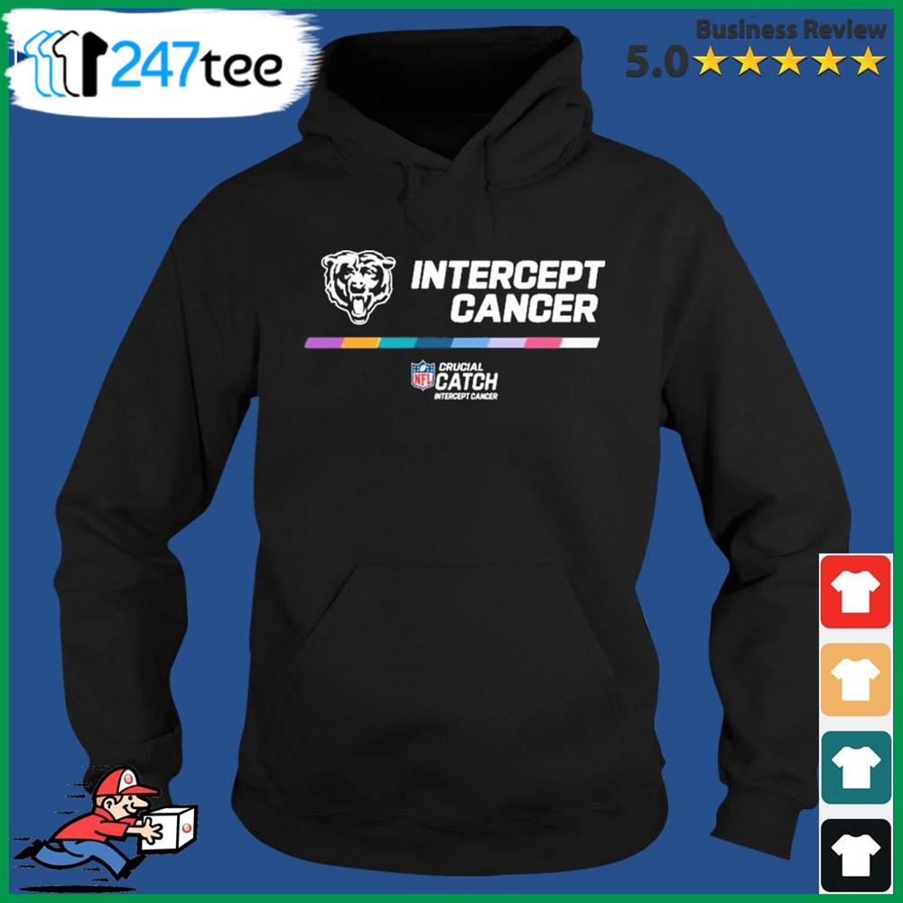 NFL Chicago Bears Intercept Cancer 2022 NFL Crucial Catch Hoodie