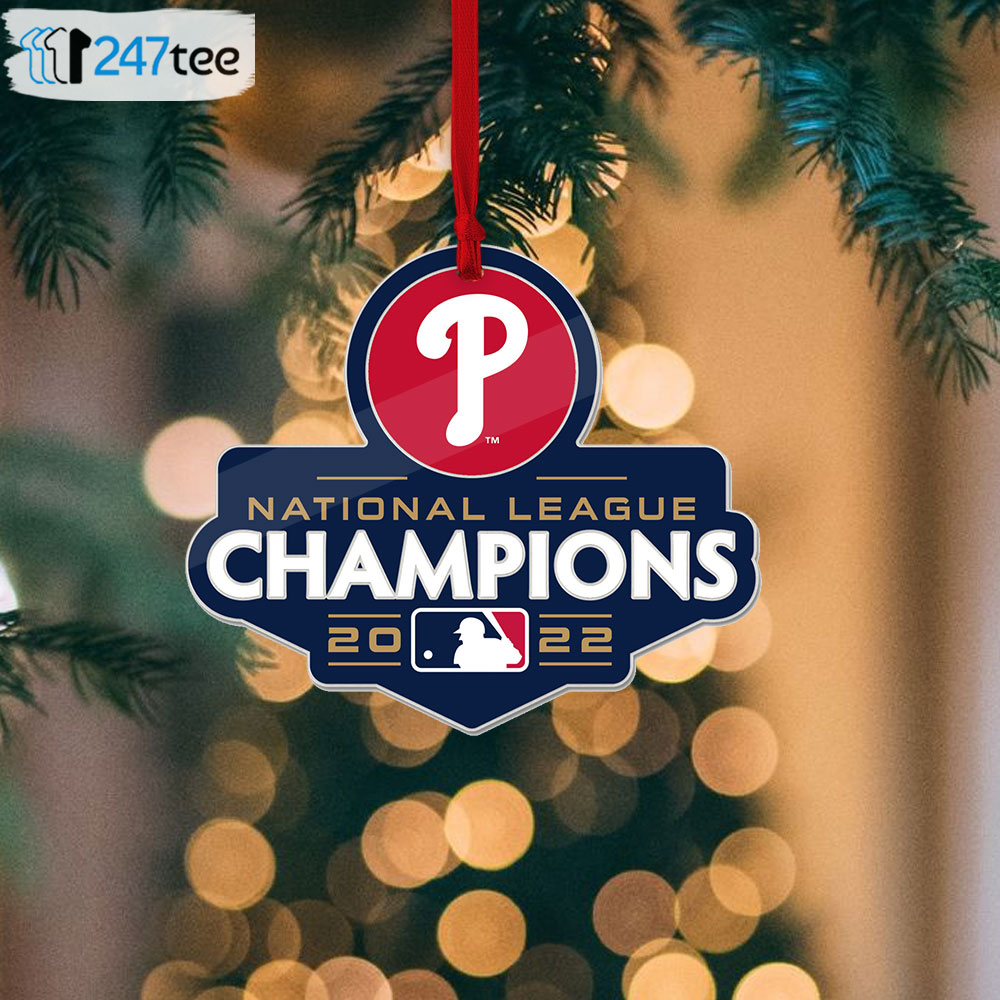 Philadelphia Phillies 2022 National League Champs Christmas Ornament