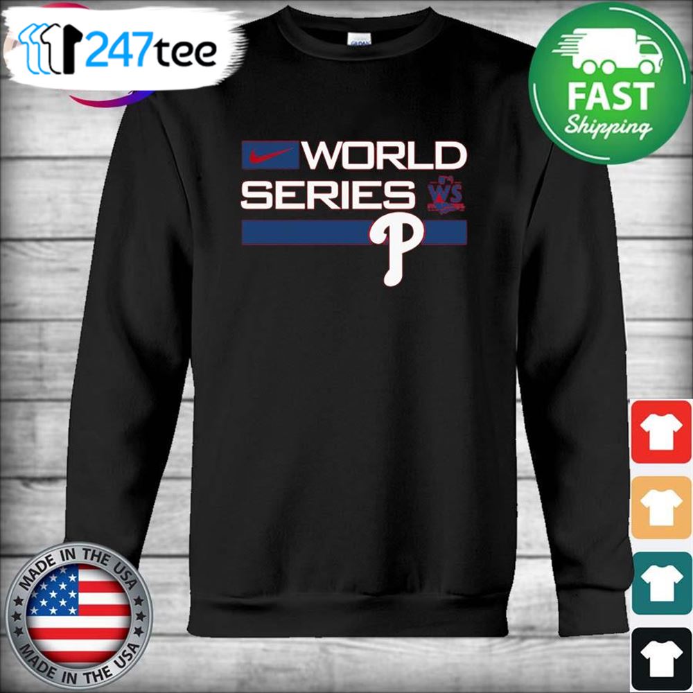 Official Phillies Merchandise 2022 World Series Authentic Collection Dugout  T Shirt