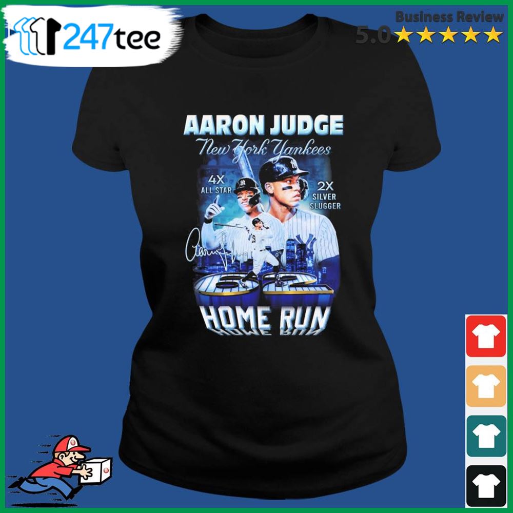 The Aaron Judge New York Yankees 62 Home Runs Signatures Shirt