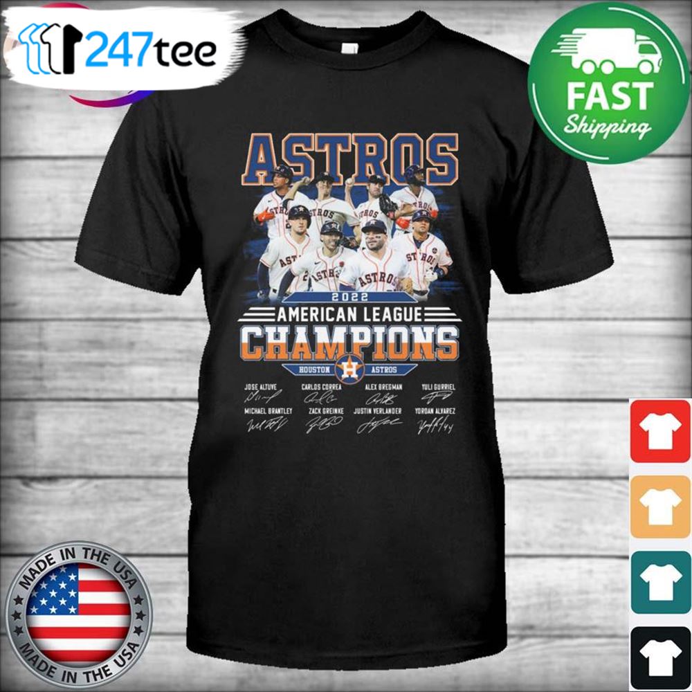 Houston Astros Team American League Champions 2022 Signatures
