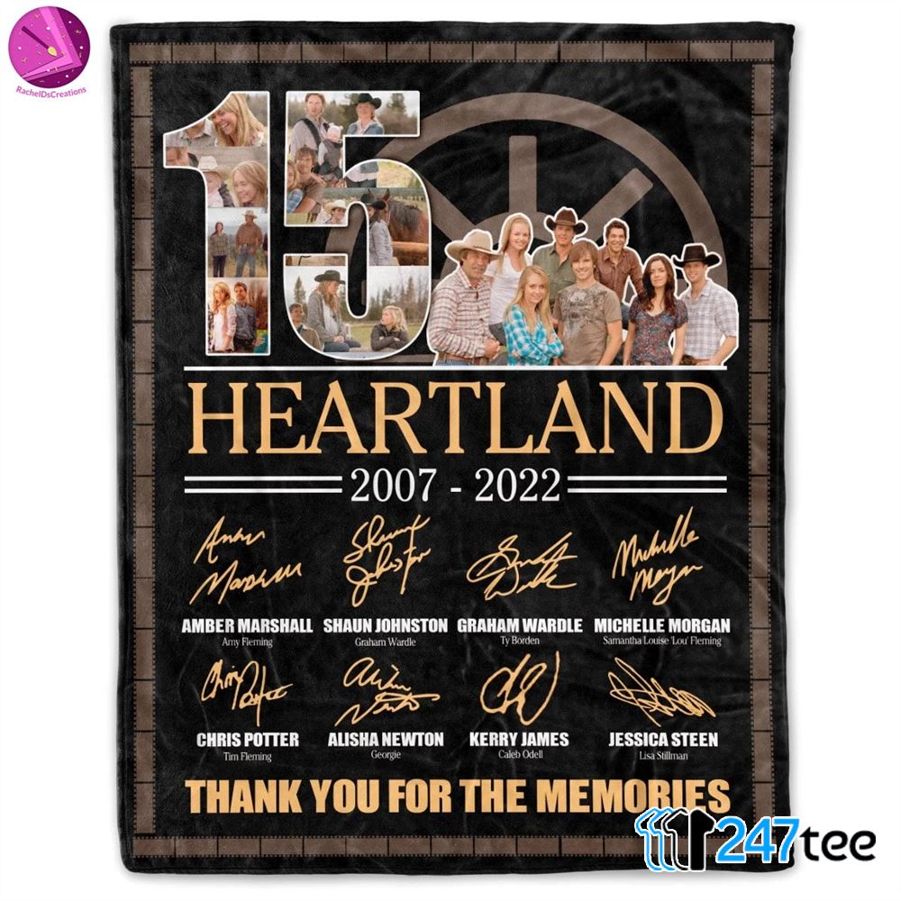 15 Years Heartland Anniversary 2022 Funny Movie Blanket 3