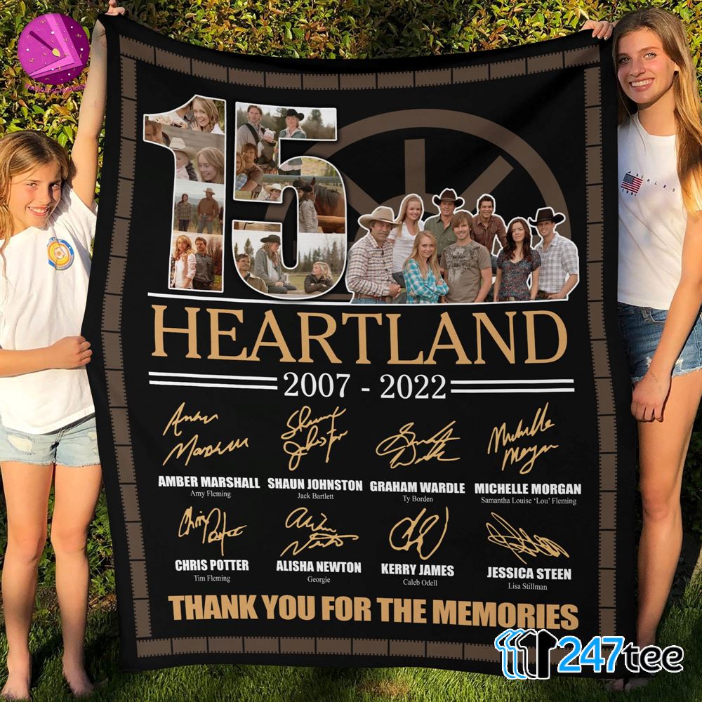 15 Years Heartland Anniversary 2022 Funny Movie Fleece Blanket 1