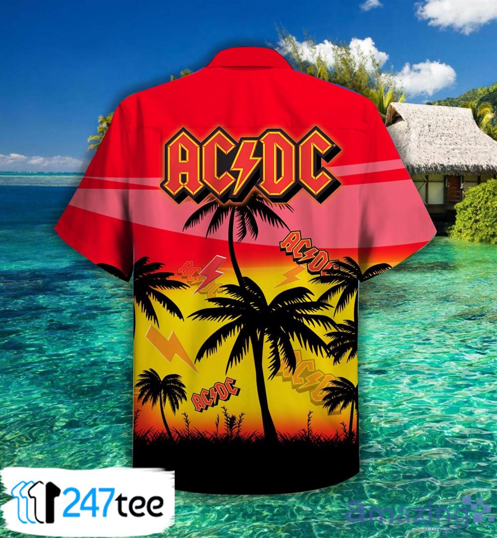 Ac Dc Music Palm Hawaiian Shirt For Fans 4