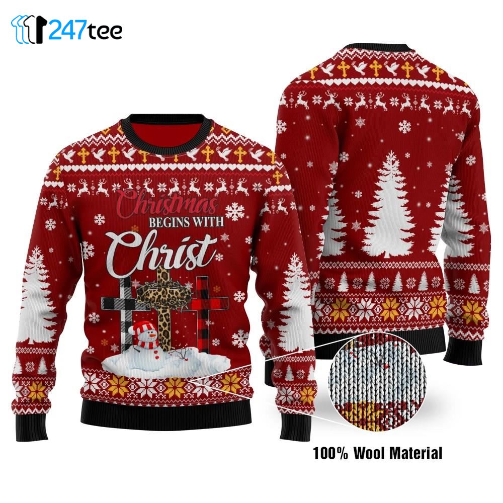 Christmas Begin With Christ Sweater Sweater