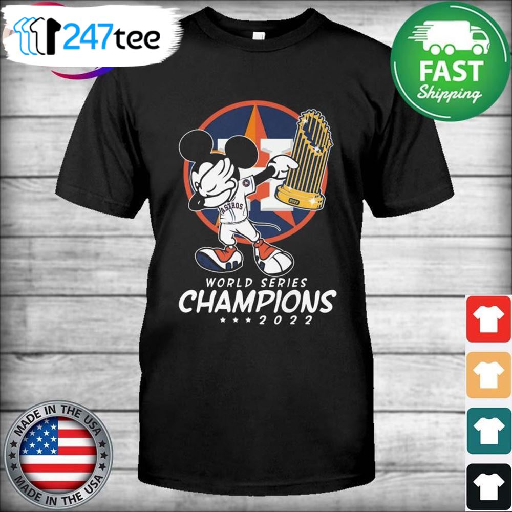 Dabbing Mickey Mouse Houston Astros 2022 World Series Champions Shirt