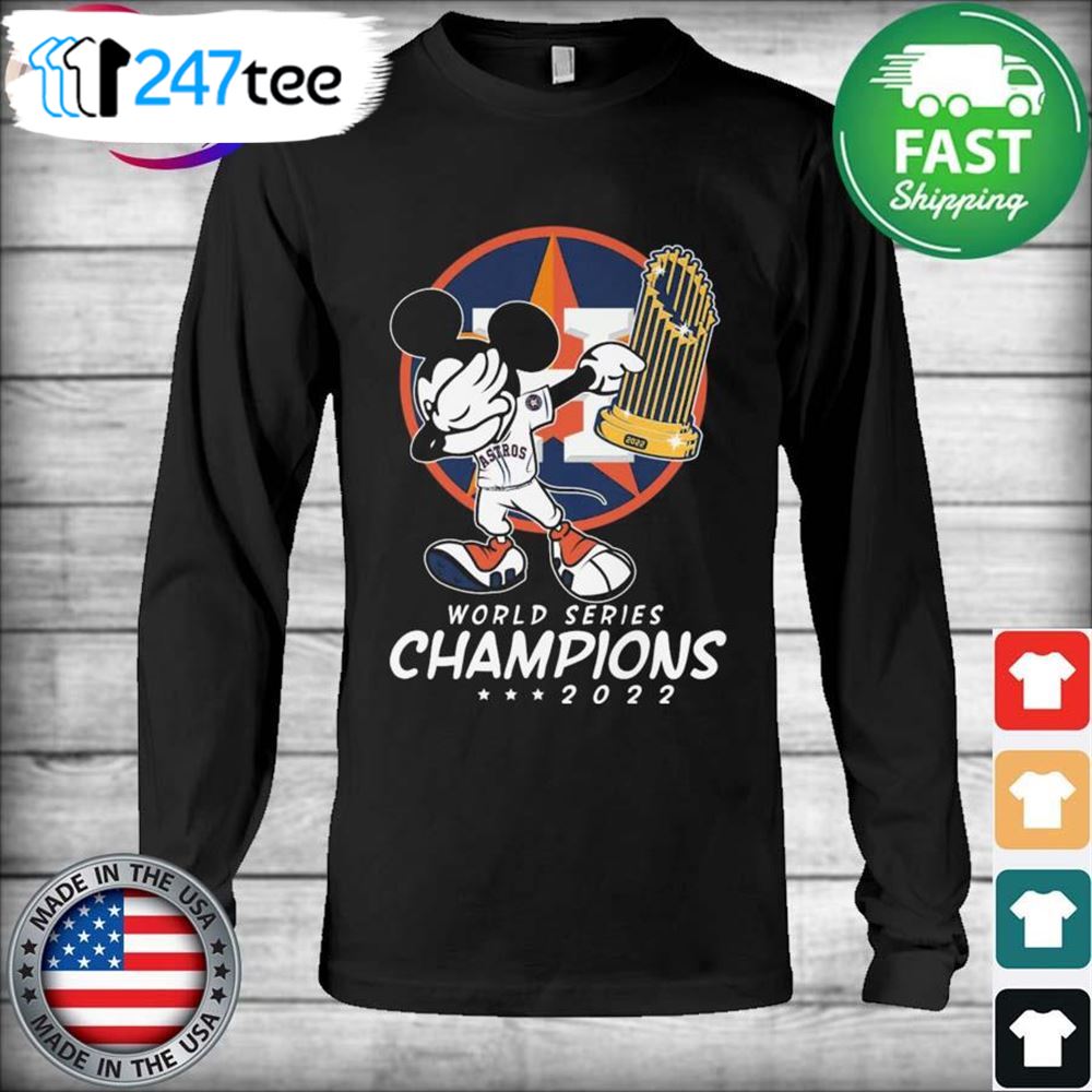 Dabbing Mickey Mouse Houston Astros 2022 World Series Champions