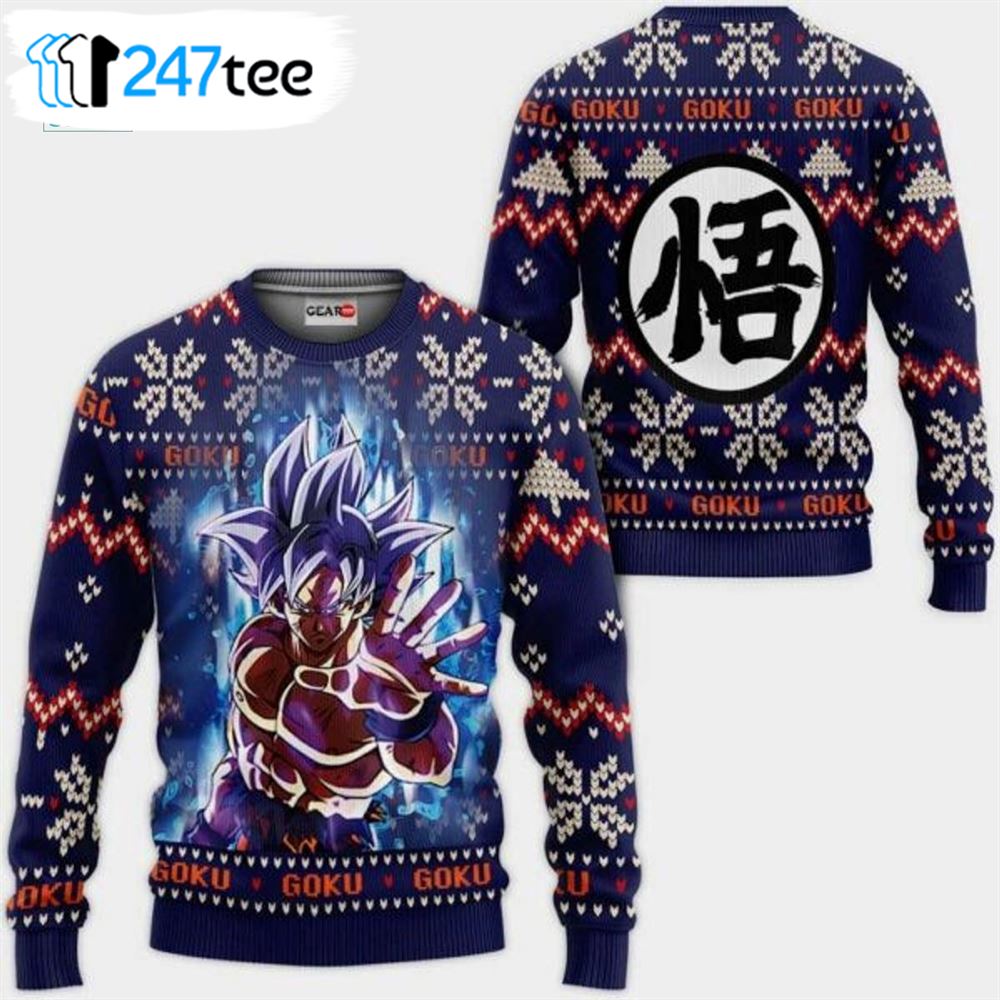 Dragon Ball Goku Ultra Instinct Ugly Christmas Sweater