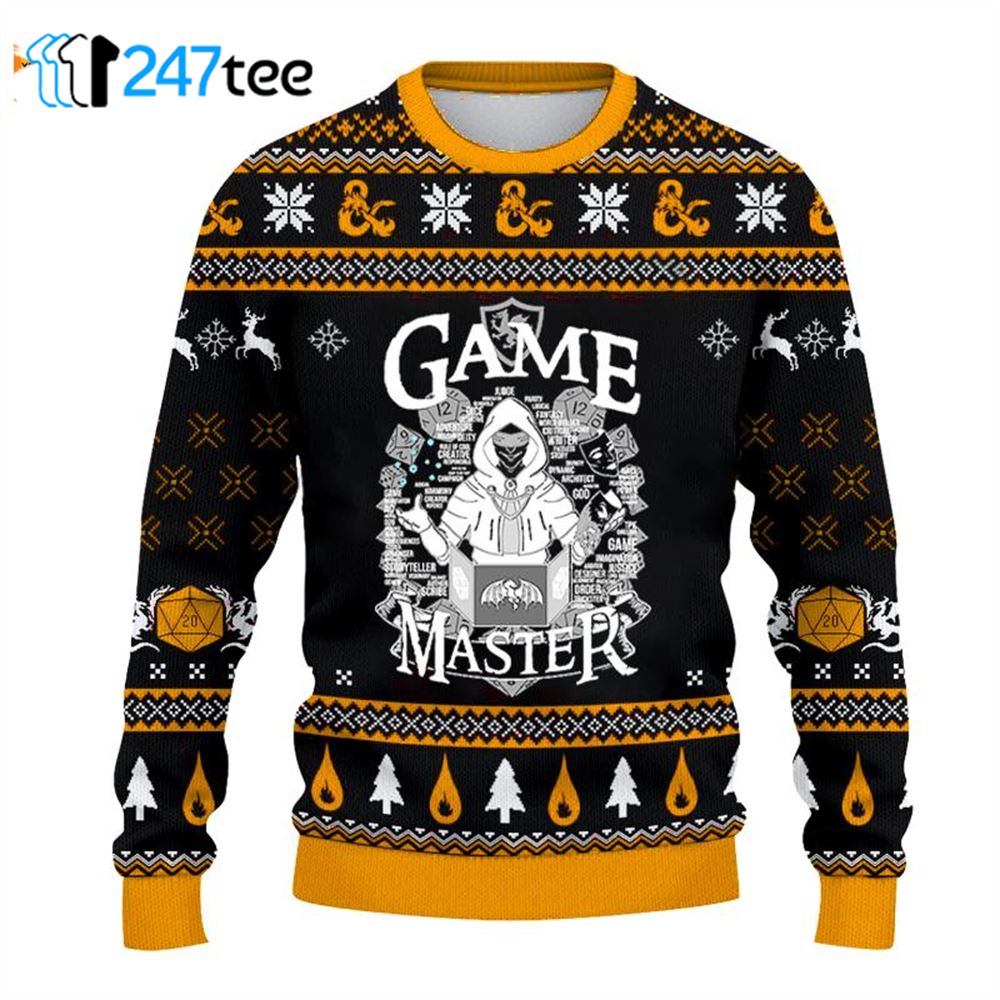 Dungeons Dragons Game Master Ugly Sweater 