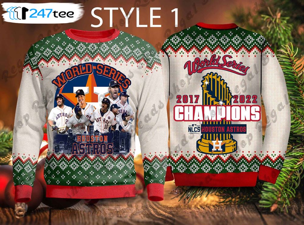 Champions World Series 2017 Shirt - Houston Astros Crewneck Sweater