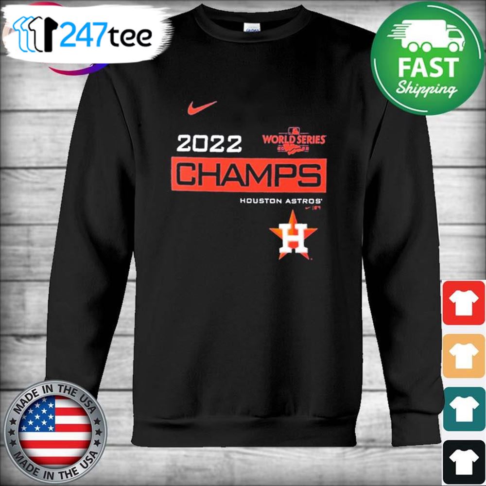 Houston Astros nike 2022 world series Houston Astros logo t-shirt