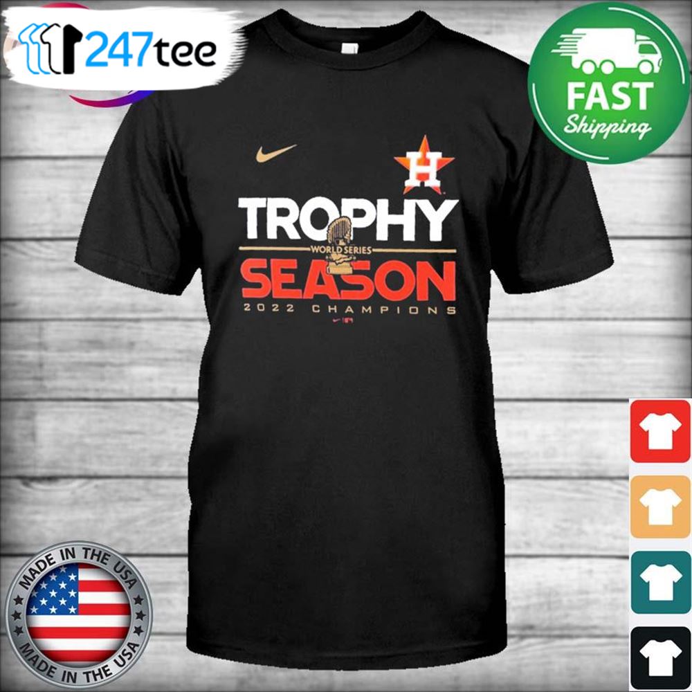 Houston astros 2022 trophy season world series champions commissioner's  shirt, hoodie, longsleeve tee, sweater