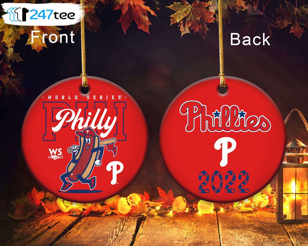 Philadelphia Phillies American Baseball Football Christmas Ornament