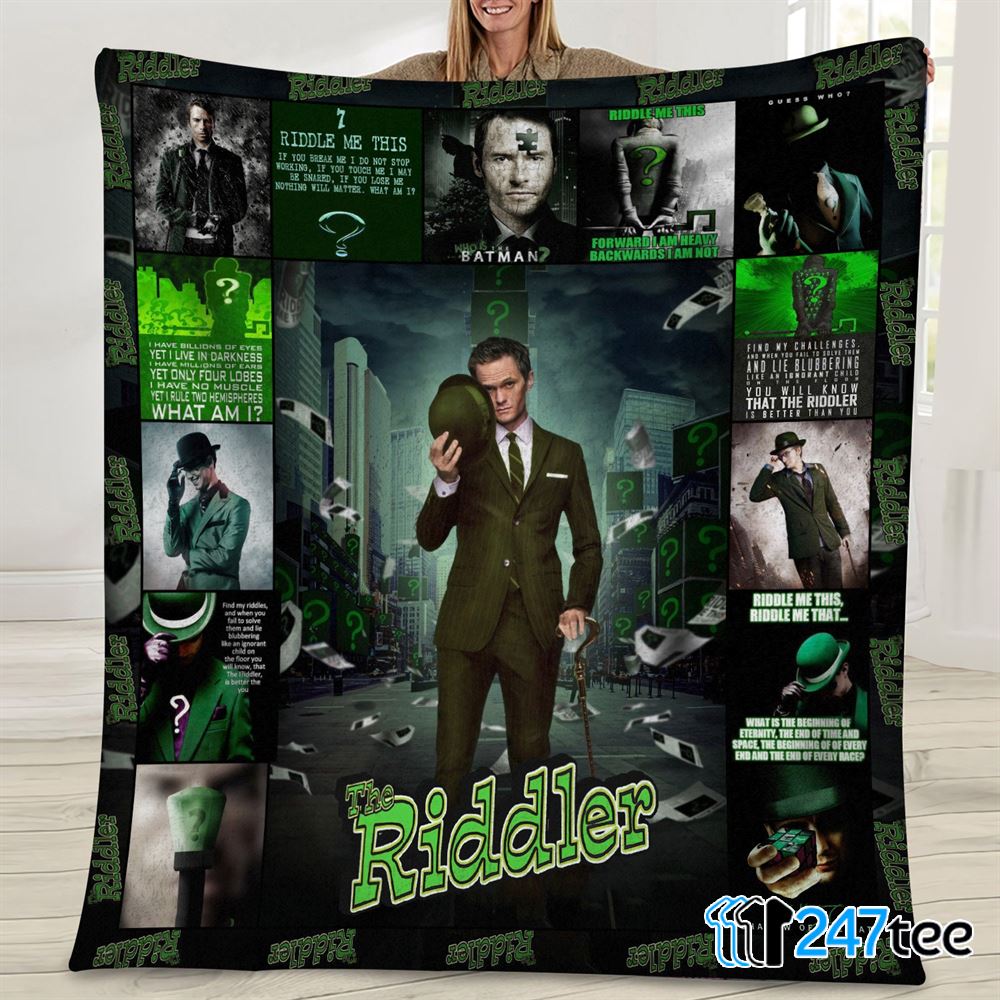 The Riddler Batman Villains Dc Fan Movie Blanket 1
