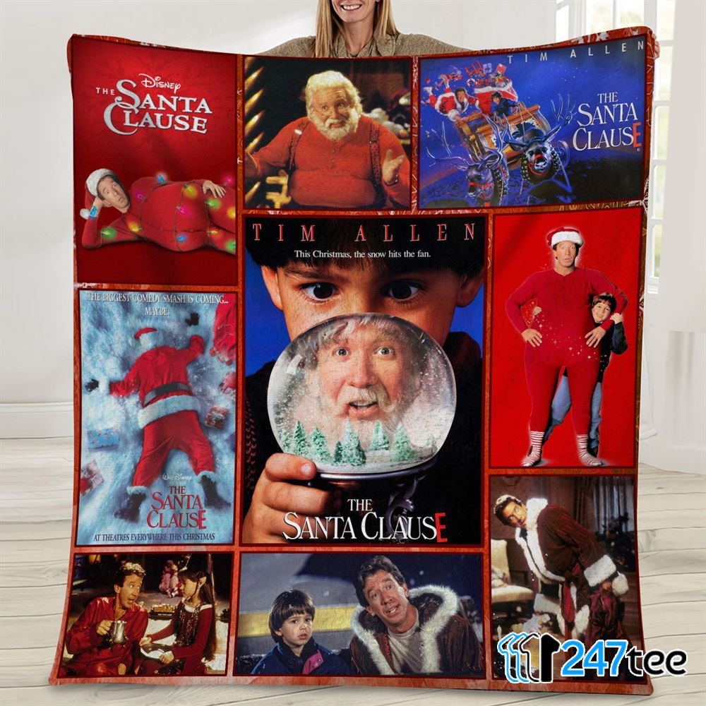 The Santa Clause Vintage 90s Chrismtas Funny Movie Blanket 1