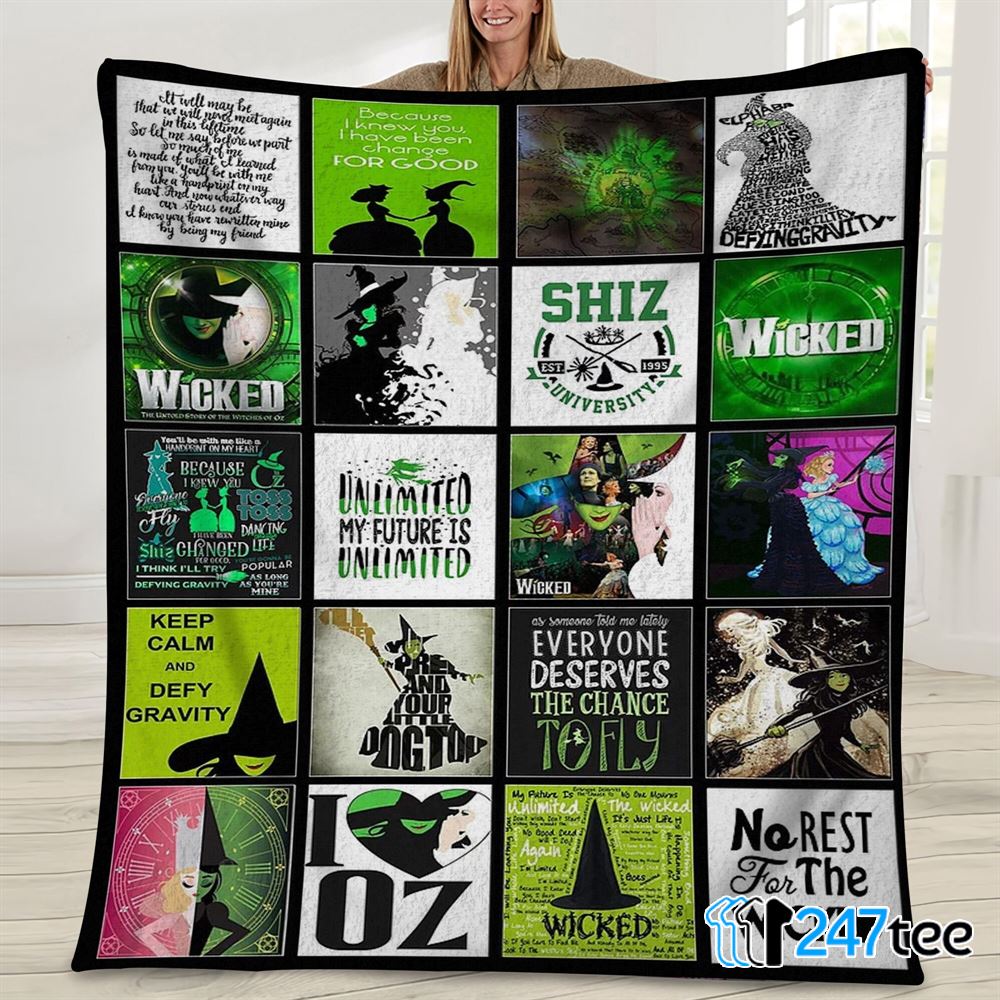 Wicked The Musical Movie Fan Blanket 1