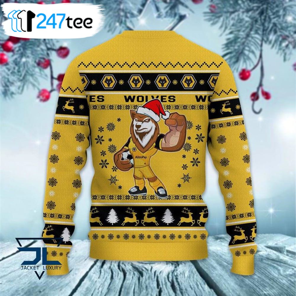 Wolverhampton Wanderers Fc Christmas 2022 Ugly Sweater