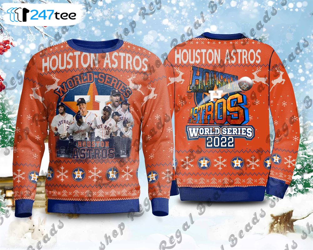 Houston Astros Baseball Shirt Champions World Series Ugly Christmas Sweaters  - Peto Rugs