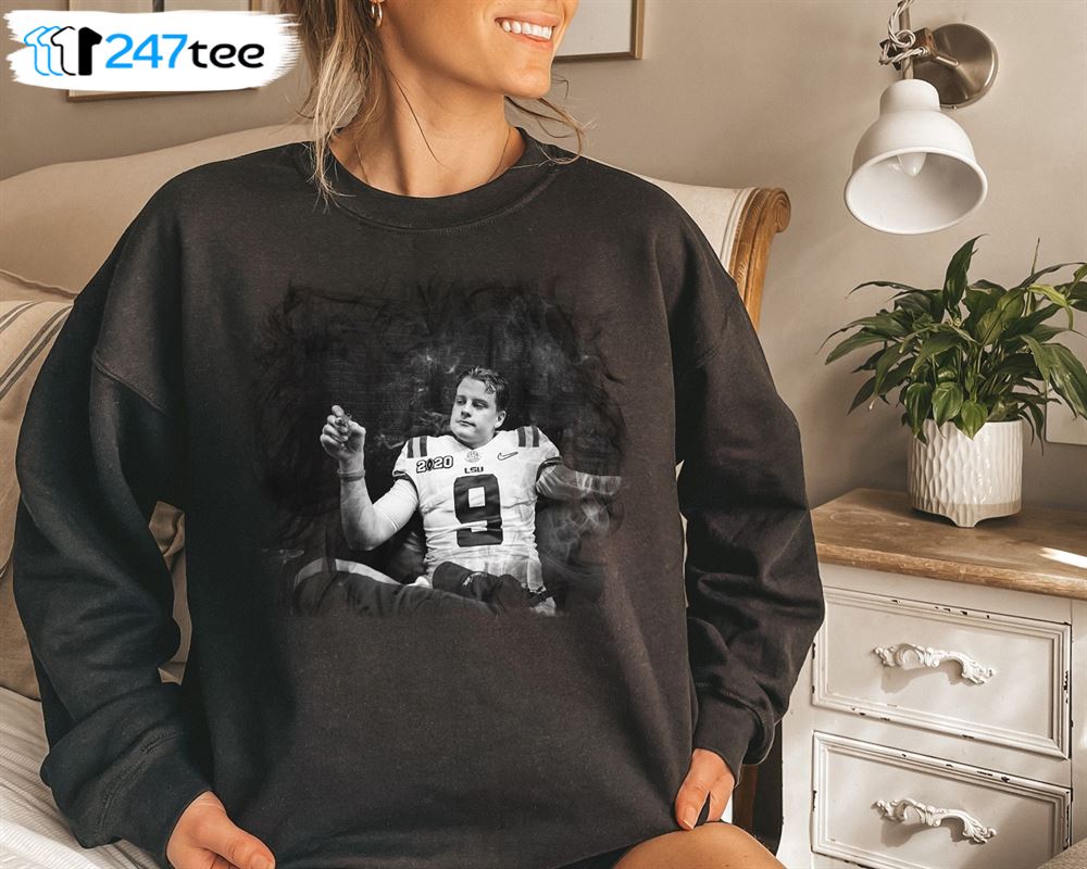 GRAB IT FAST The Joe Burrow Cigar Smoking Sweatshirt 