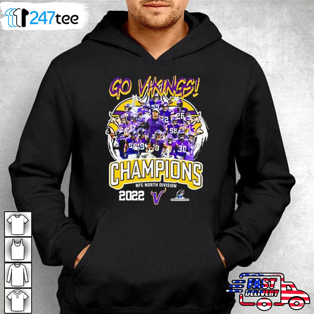 Minnesota Vikings Go Vikings 2022 NFC North Division Champions