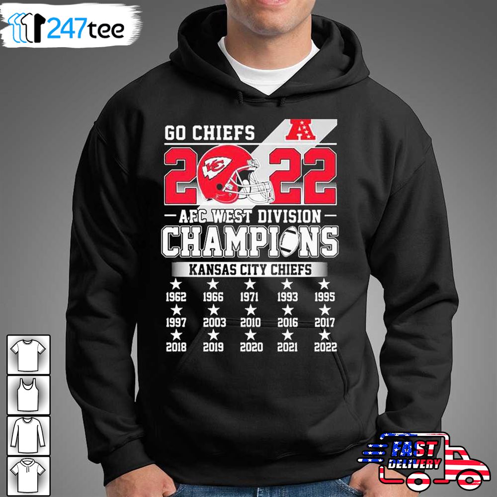 Kansas City Chiefs AFC Champions 2019 2020 2022 shirt, hoodie