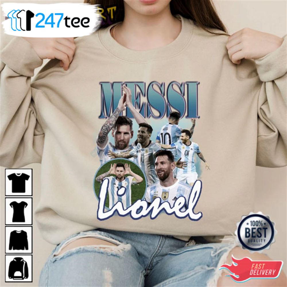 Lionel Messi Vintage Bootleg Champion World Cup Champion 2022