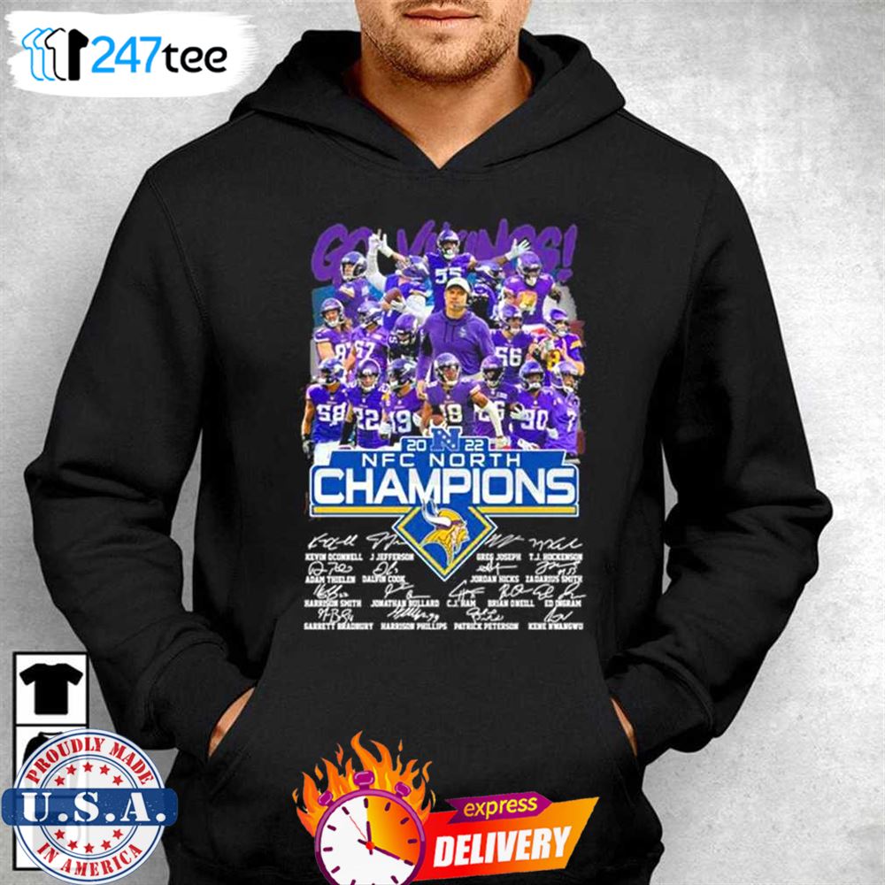 2022 Minnesota Vikings NFC North Champs t-shirt, hoodie, sweater