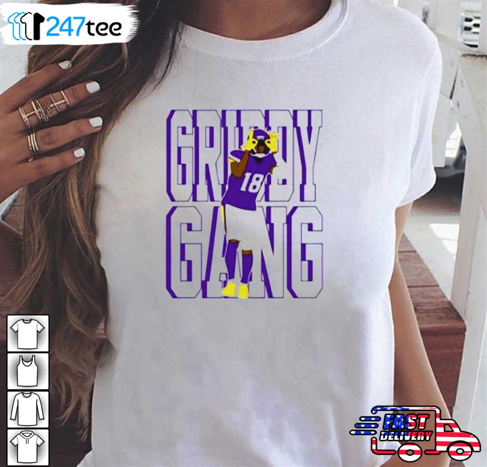 Justin Jefferson Griddy Shirt Womens Vikings Shirt Minnesota