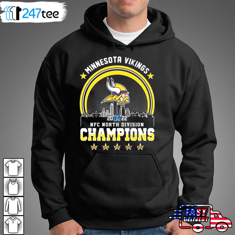 Minnesota Vikings 2022 NFC North division champions shirt, hoodie