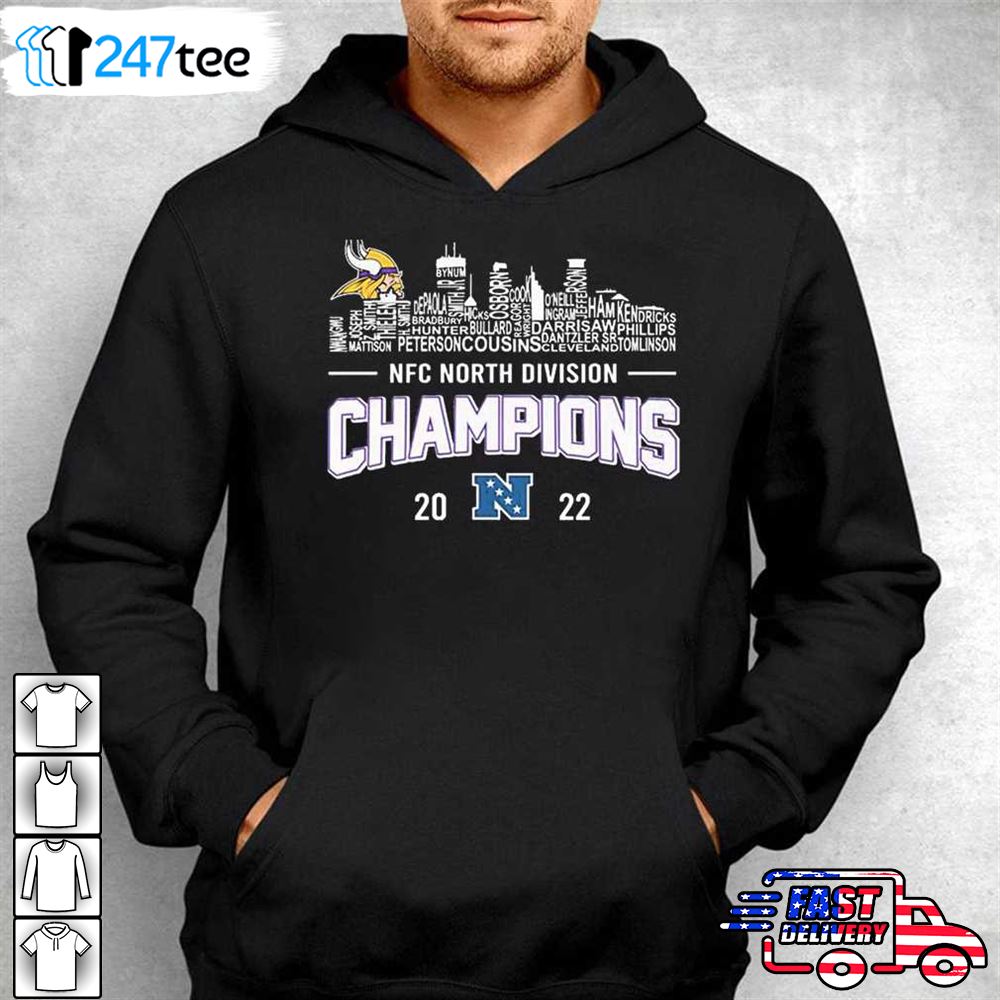 MINNESOTA VIKINGS 2022 NFC NORTH DIVISION CHAMPIONS SHIRT