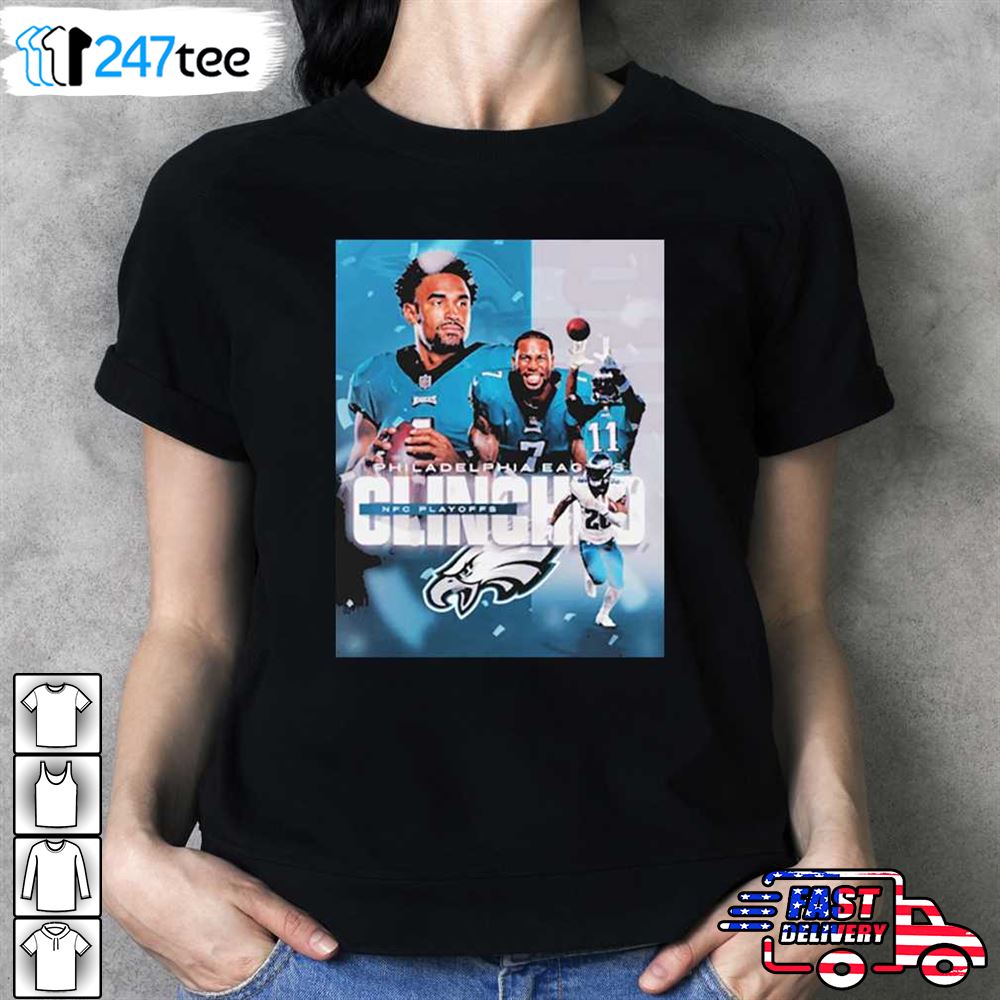 Philadelphia Eagles 2022 Playoffs Clinched T-Shirt - WBMTEE