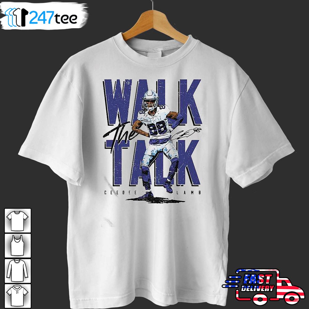 Ceedee Lamb Dallas Cowboys walk the talk signature t-shirt, hoodie,  sweater, long sleeve and tank top