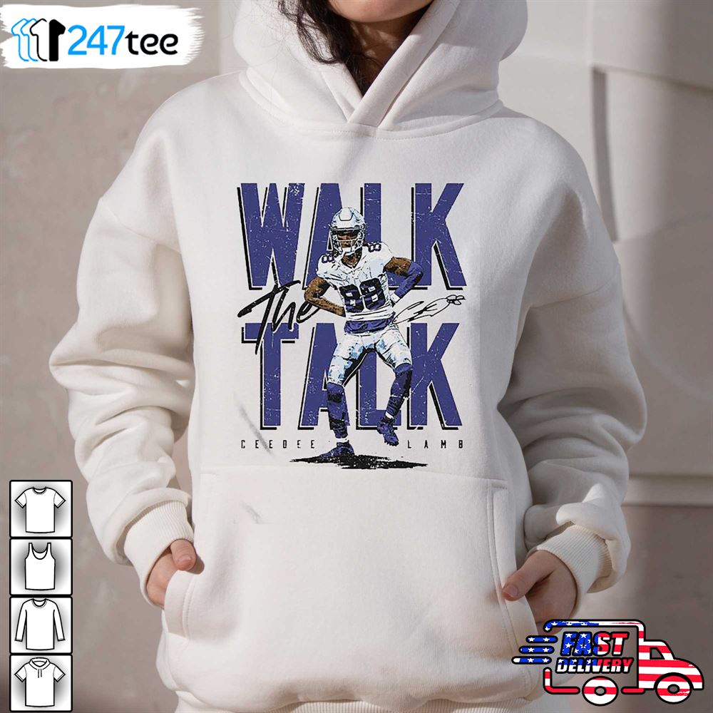 Ceedee Lamb Dallas Cowboys walk the talk signature t-shirt, hoodie