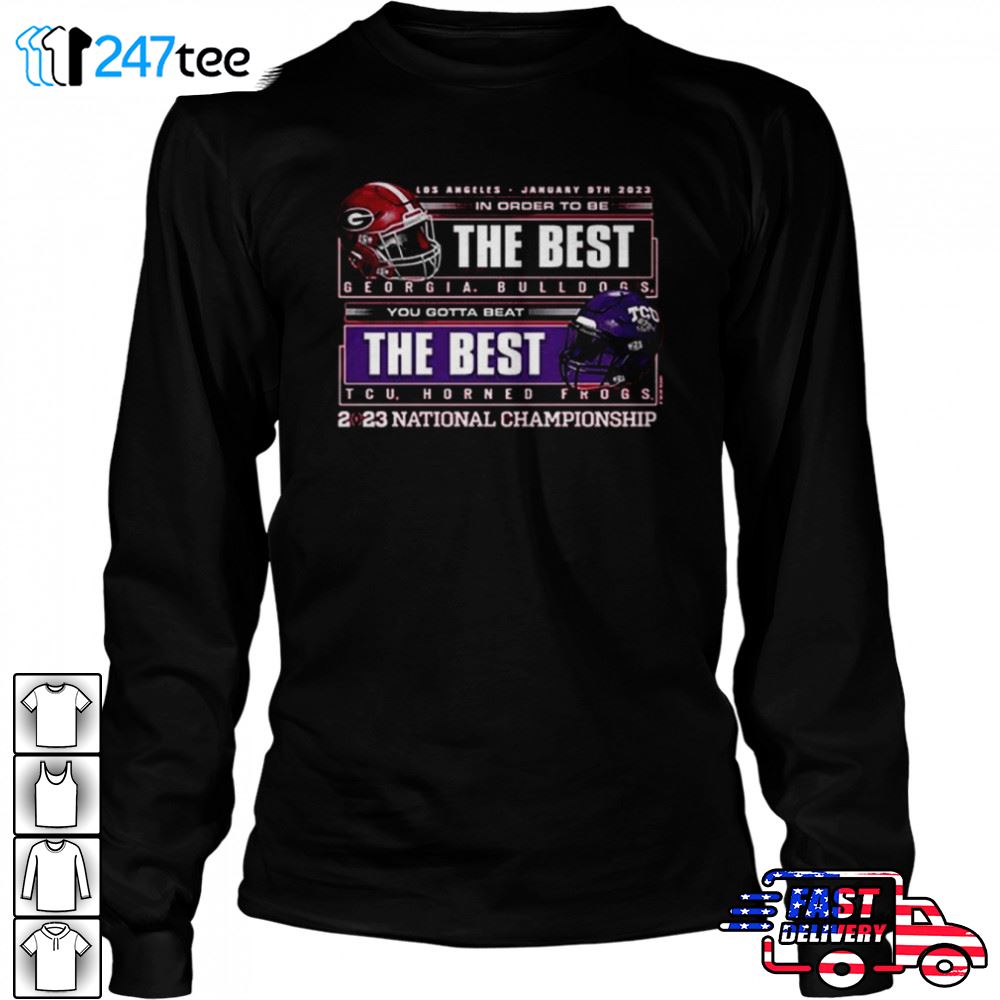 Georgia Vs Tcu 2023 National Championship Bound Shirt