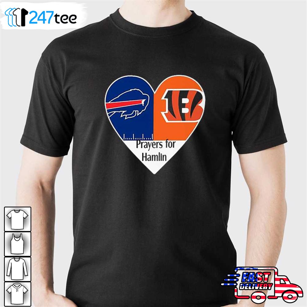 Buffalo Bills And Cincinnati Bengals Prayers For Hamlin shirt